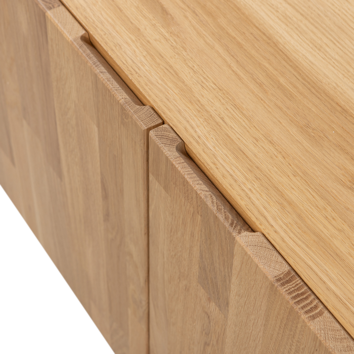 WOOOD Bono Gravure Tv-meubel B 180 cm - Eiken - Naturel