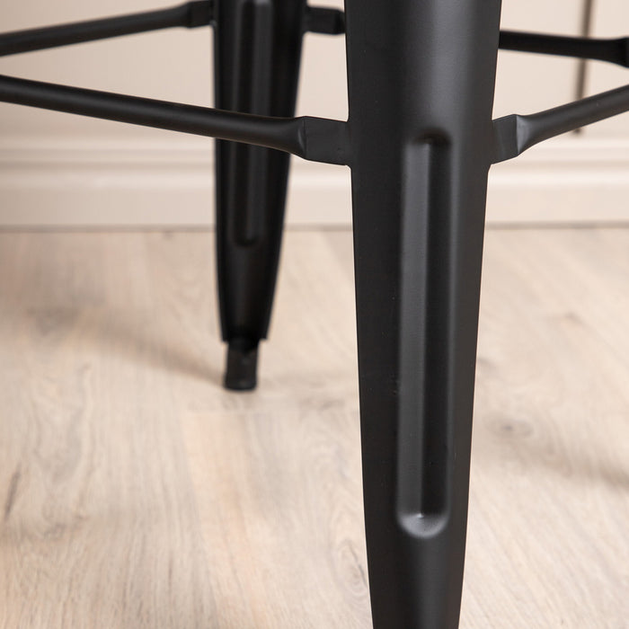 Fjôrd - Barkruk Zwart - Metaal - Tempe - Set van 4