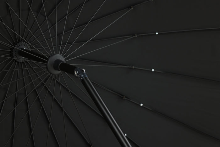 Fjôrd - Parasol Zwart 270cm - Tilt - Palmetto