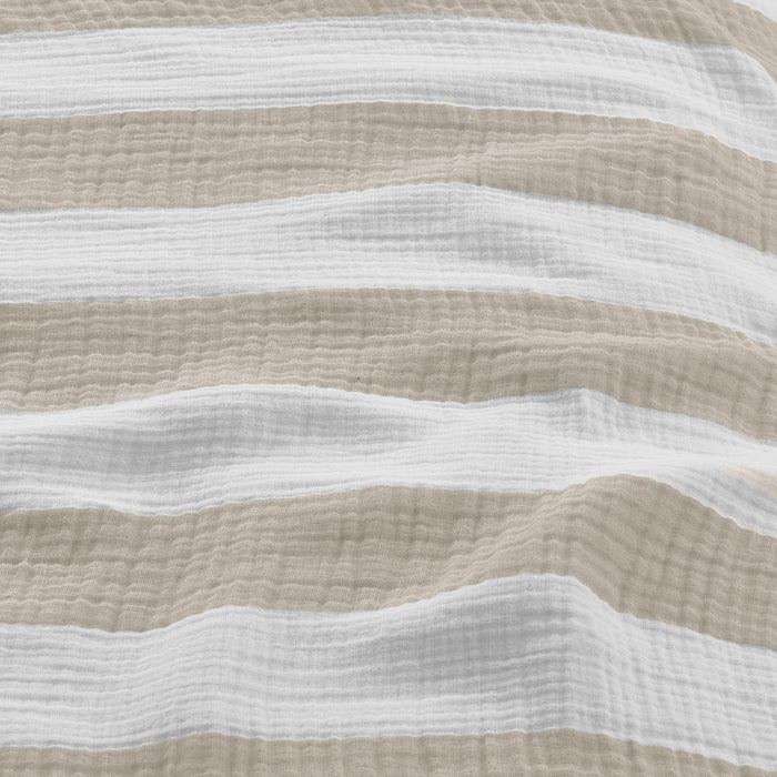 Riviera Maison - RM Striped sand 200x200|220 - Zand