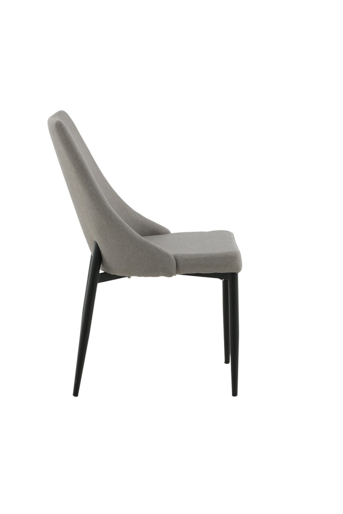 Fjôrd - Eetkamerstoel Grijs - Polar - Leone - Set van 2