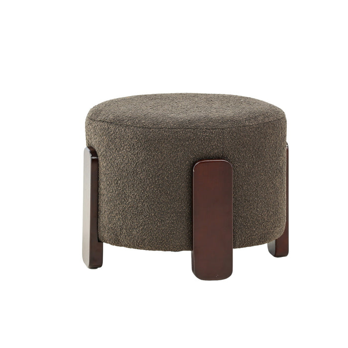 Fjôrd - Poef Donkergroen - Bouclé - Coffey