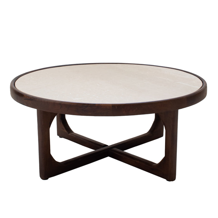 Giga Meubel - Salontafel Donkerbruin - Set Van 2 - 90cm - Ayase