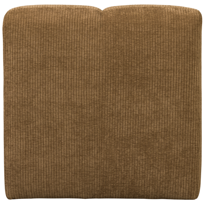 WOOOD Mojo Eetbankje 84cm Met Rugleuning - Ribstof - Honing Geel