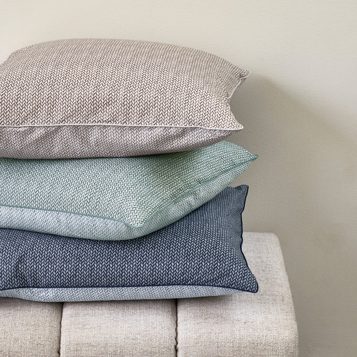 Riviera Maison - RM Twisted grey green 60x70 - Groen