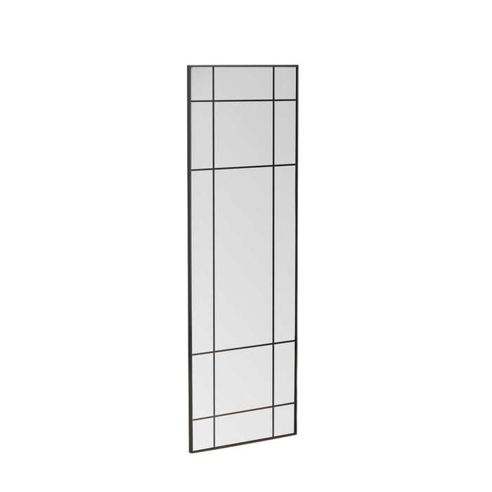 Fjôrd - Grote Spiegel Zwart - 67x193 - Glas - Lake