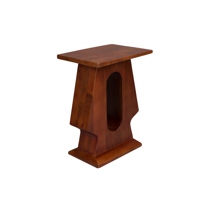 Dutchbone Pilaster Bijzettafel Rechthoek Mangohout Bruin