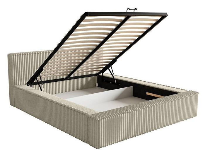 NADUVI Collection Bedframe Rafe ribstof 160 x 200 cm