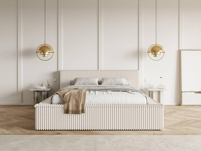 NADUVI Collection Bedframe Rafe ribstof 140 x 200 cm