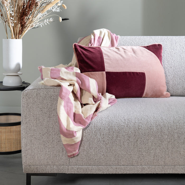 by fonQ Velvet Sierkussen 40 x 60 cm - Aubergine