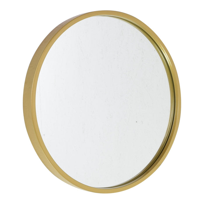 Fragix Boston wandspiegel rond - Goud - Metaal - Ø35cm - Industrieel