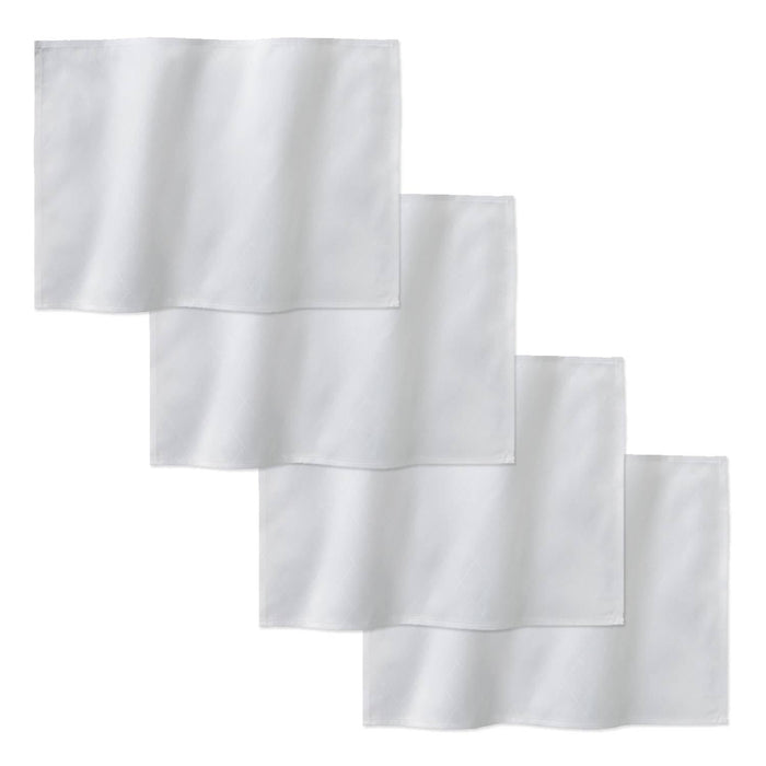 DDDDD placemat Rhombus - 50x35cm - Wit - 4 stuks