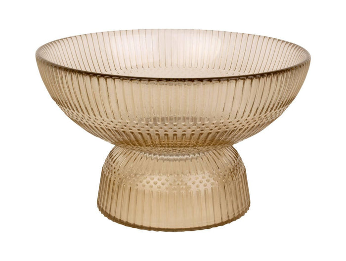 present time - Bowl Posh glass medium sand brown