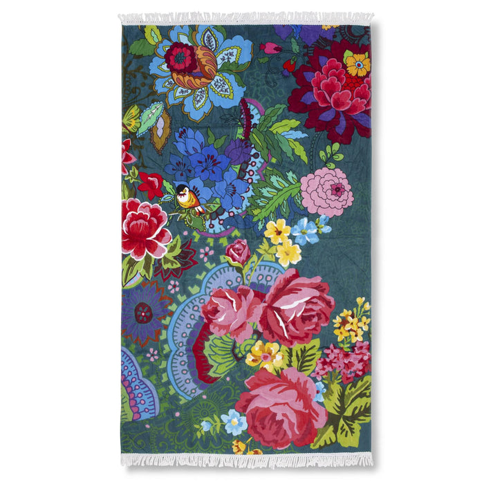 Happiness Strandlaken Velours Katoen Mandy 100x180cm - green