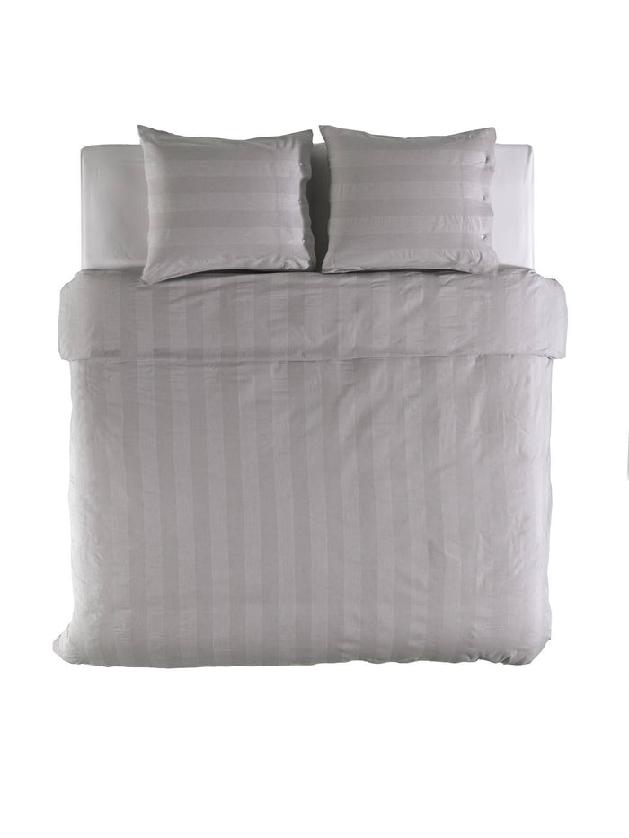 Yellow Dekbedovertrek Katoen Arrezo - vapor grey