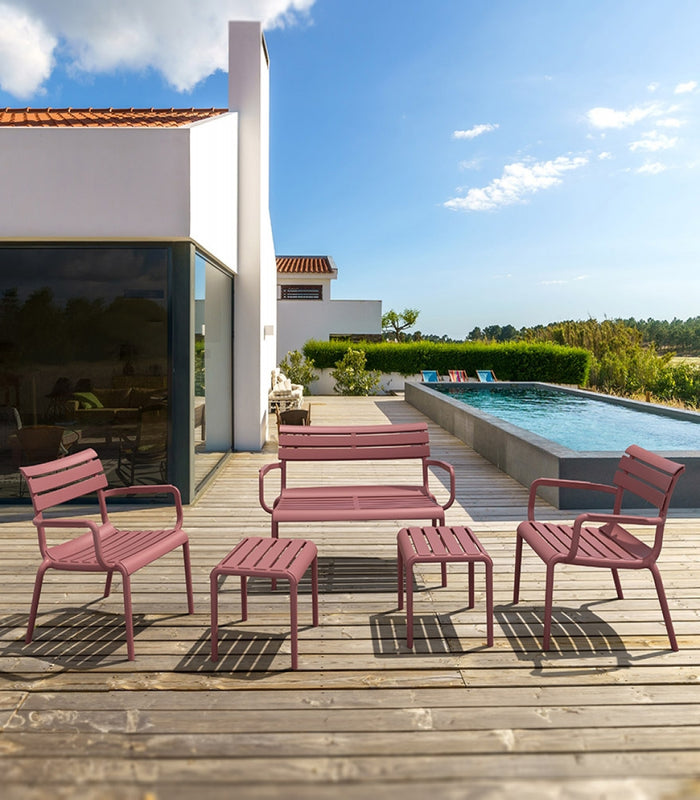 ALTEREGO AROMA Tuinstoel met armleuningen - Rood