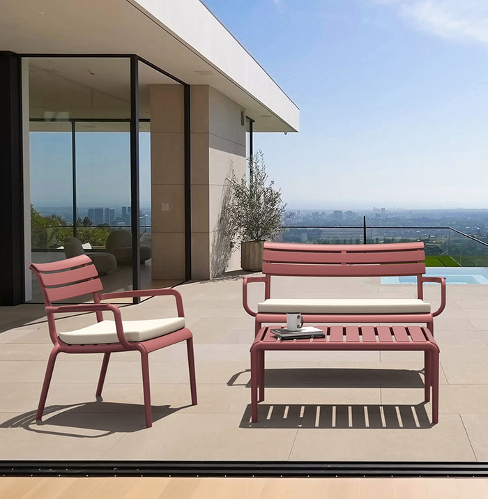 ALTEREGO AROMA Tuinstoel met armleuningen - Rood