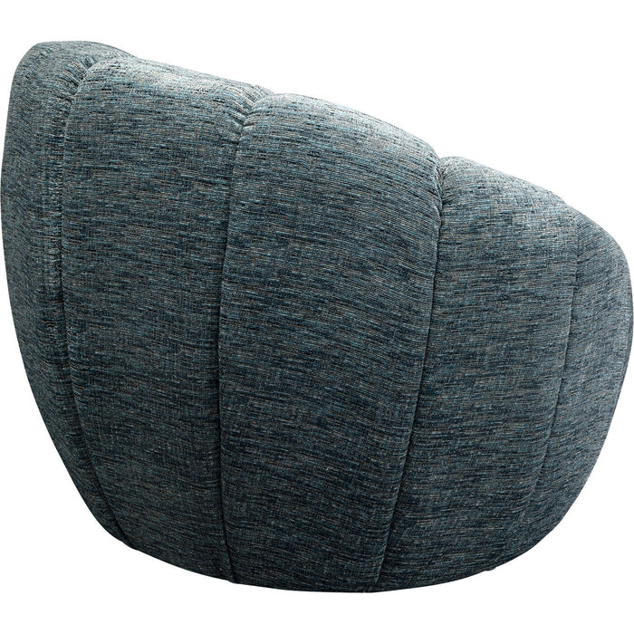 Kare Design Fiori Draaifauteuil blauw