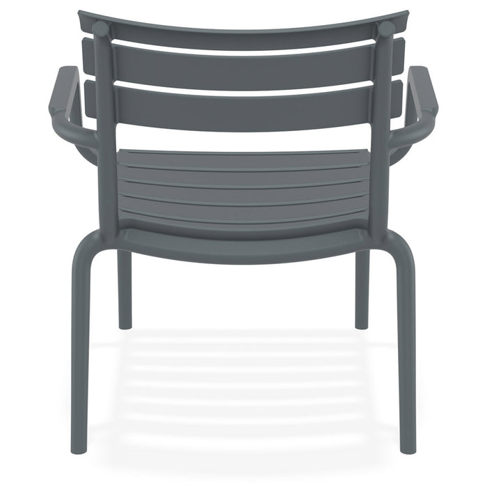 ALTEREGO AROMA Tuinstoel met armleuningen - Grijs