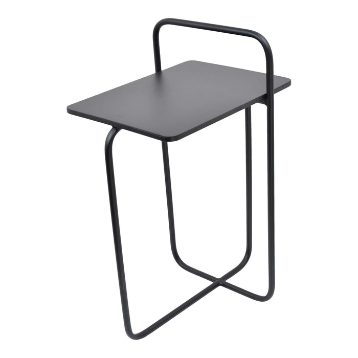 LOFT42 Easy Bijzettafel met Krantenbak Mat Zwart - 62x28x37