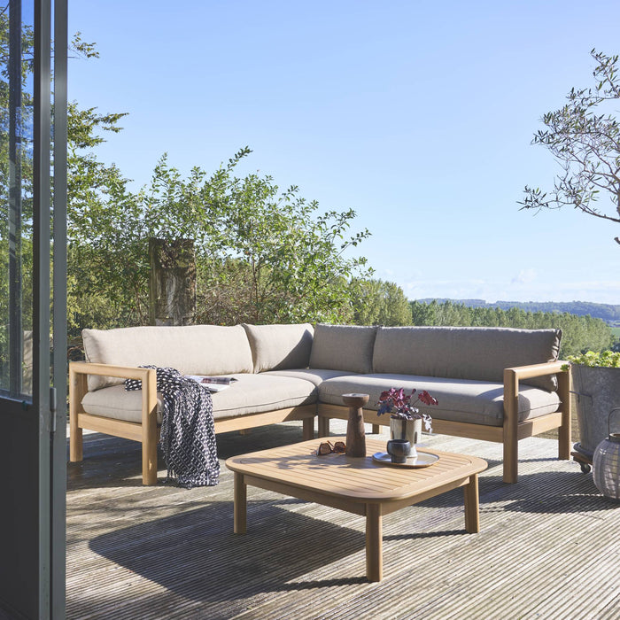 sweeek - Hoek loungeset van acaciahout voor 5 personen