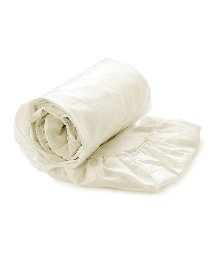 Heckett & Lane Hoeslaken Elementi Katoen Satijn 40cm Hoek - off white