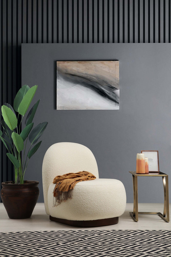 Giga Meubel - Fauteuil Stof Lichtbruin - 74x85x75cm - Tina