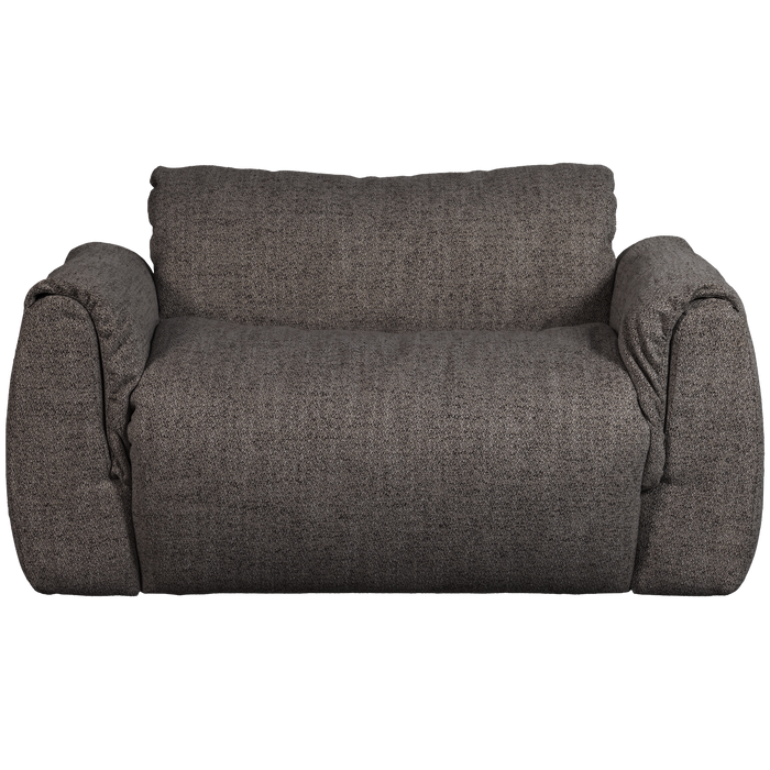 WOOOD Baggy Loveseat - Geweven Stof - Warmgrijs Melange - 81x138x101
