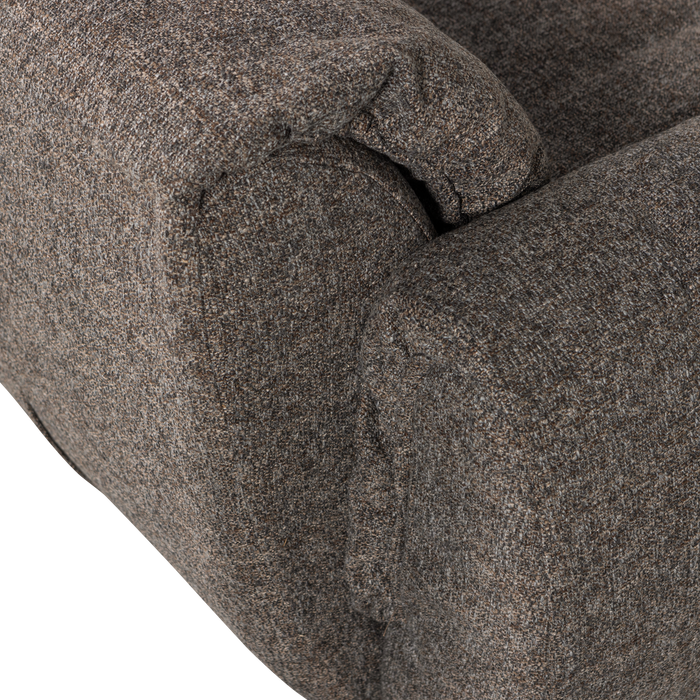 WOOOD Baggy Loveseat - Geweven Stof - Warmgrijs Melange - 81x138x101