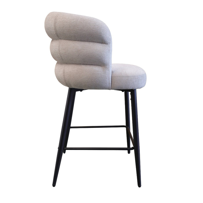 DÉJA Living - Barkruk Taupe - Zithoogte 65cm - Félix - Set van 2