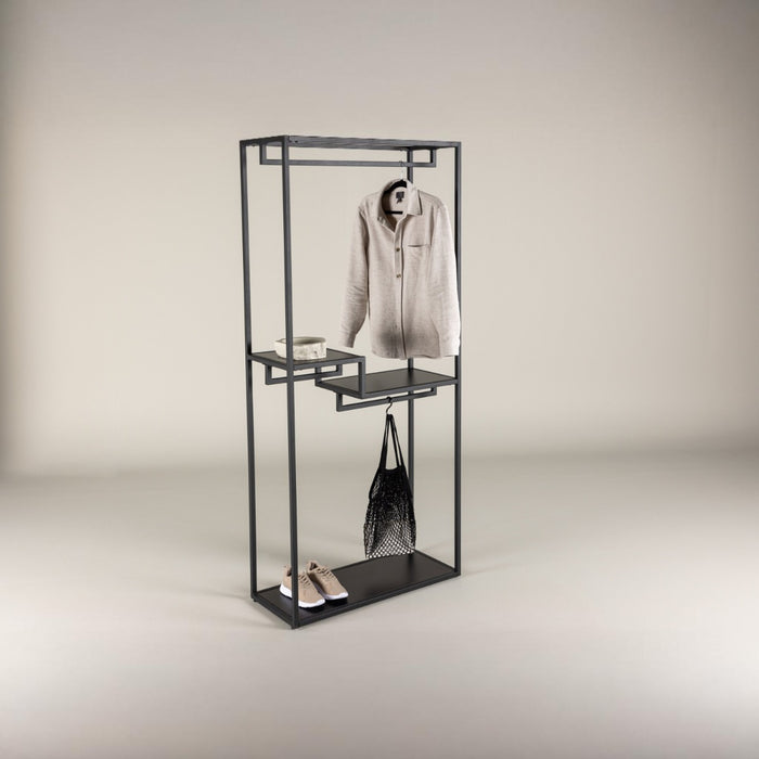 Fjôrd - Kapstok Zwart - Staal