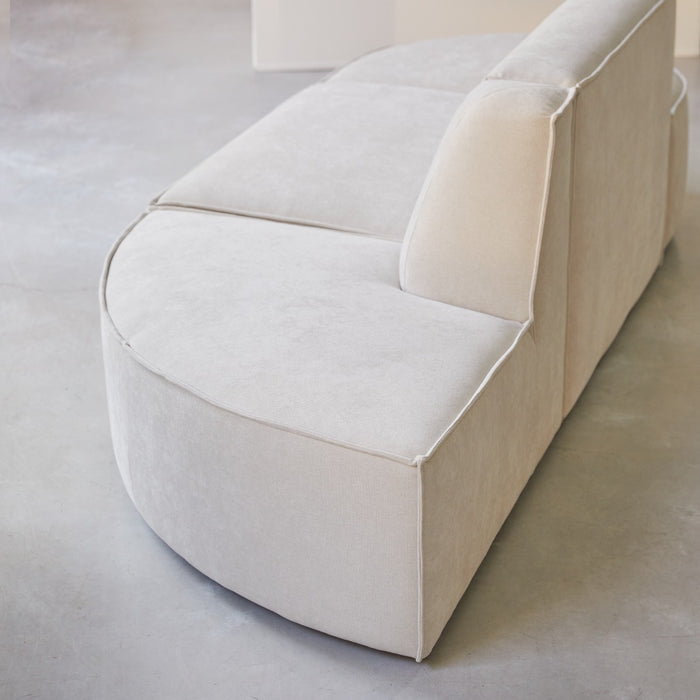 Tikamoon - Modulaire Dario 2-zitsbank in beige stof