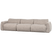 WOOOD Baggy 3-Zits Bank - Geweven Stof - Naturel Melange - 81x309x101
