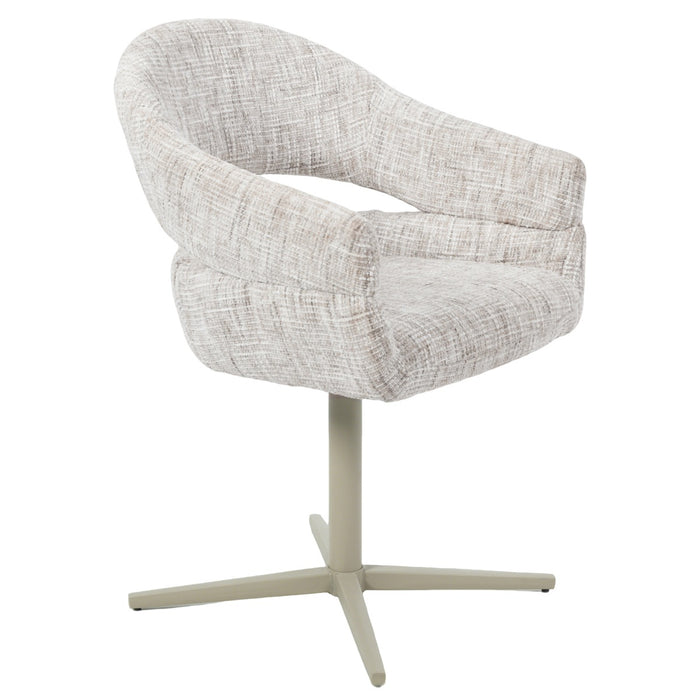 DÉJA Living - Eetkamerstoel Greige Draaibaar - Milou - Set van 2