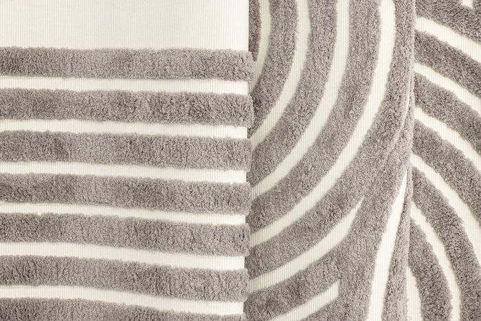 Fjôrd - Vloerkleed Grijs|Wit - 290x200cm - Nikita