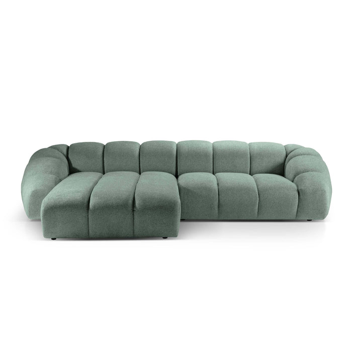 Micadoni Diana 4-zits Hoekbank met Chaise Longue Links - Mintgroen