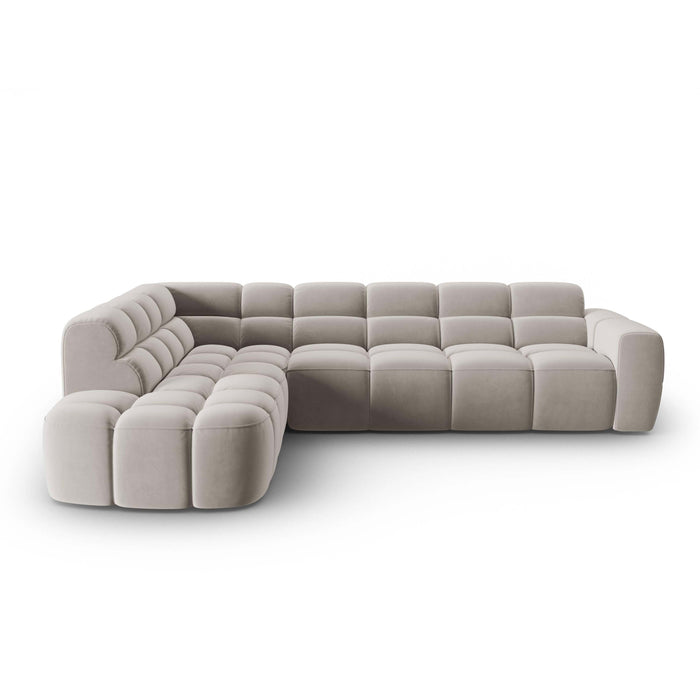 Micadoni Lisa Hoekbank Links - Velvet - Lichtbeige