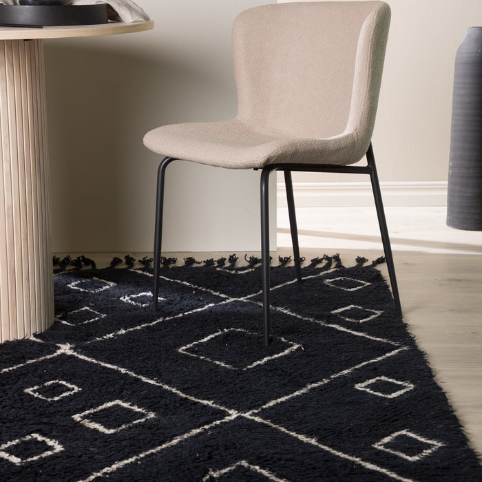 Fjôrd - Vloerkleed Zwart - 200x300cm - David