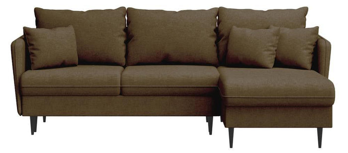 Selsey Design Sion hoekbank links|rechts chenille met slaapfunctie