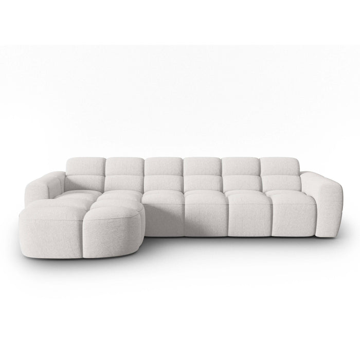 Micadoni Lisa Hoekbank met Chaise Longue Links - Lichtgrijs