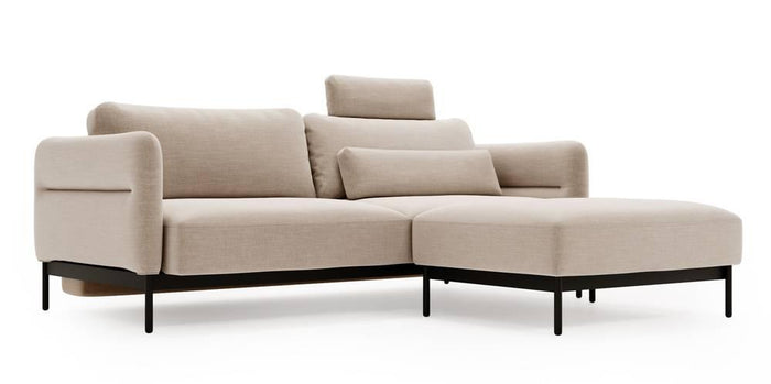 NADUVI Collection 3-zitsbank Selene met poef