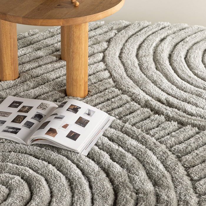 Fjôrd - Vloerkleed Greige - Ø200cm - Niklas