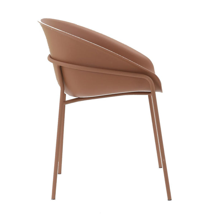 DS4U - Ella kunststof eetkamerstoel - terracotta