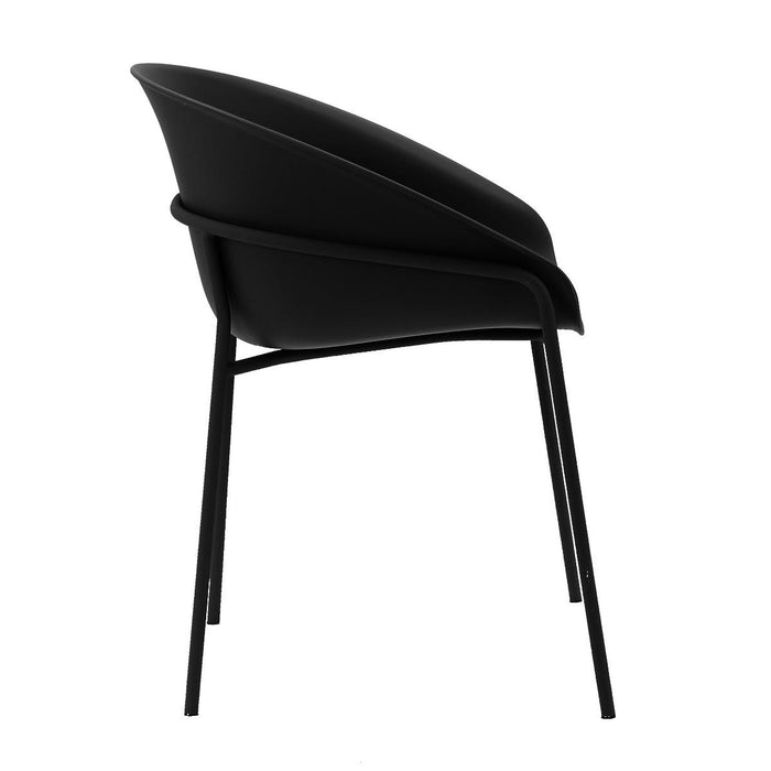 DS4U - Ella kunststof eetkamerstoel - zwart