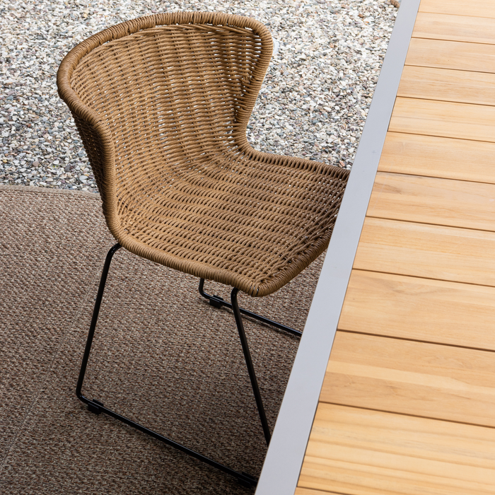 WOOOD Wings Tuinstoelen - Touw|Metaal - Naturel - Set van 2