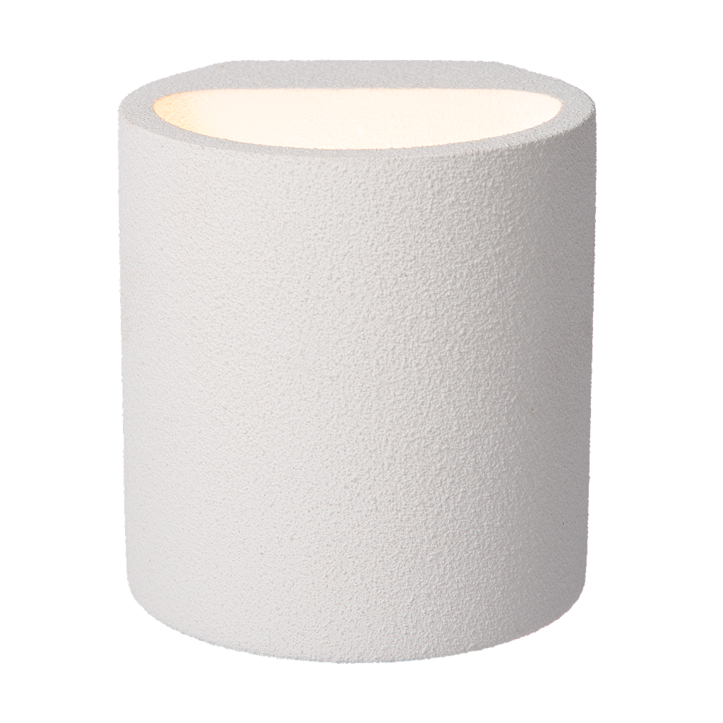 Atmooz Antonio Wandlamp - 11x10x12 cm - Wit Gips - Verfbaar