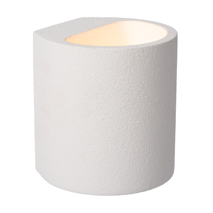 Atmooz Antonio Wandlamp - 11x10x12 cm - Wit Gips - Verfbaar