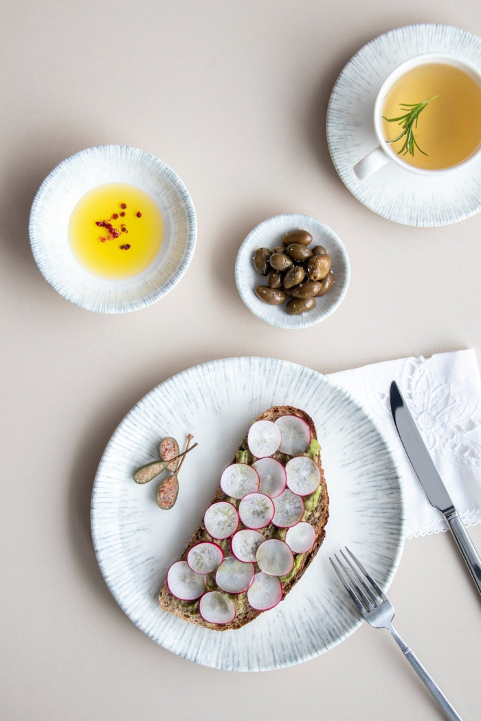 Bonna Pastabord - Iris - Porselein - 28 cm (400cc) - set van 2