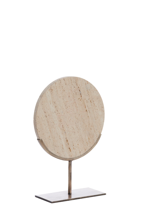 Light&living Ornament op voet 25,5x10x38,5 cm MORENO zand travertin