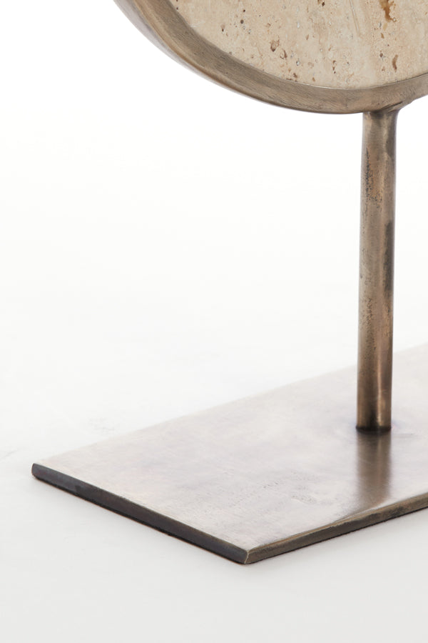 Light&living Ornament op voet 25,5x10x38,5 cm MORENO zand travertin